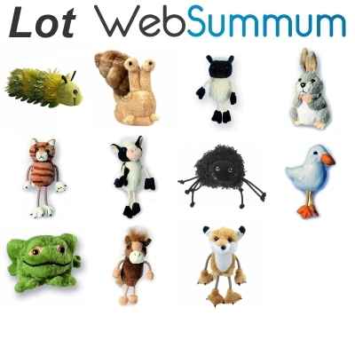lot marionnettes à doigts animaux de la ferme -LWS-11363