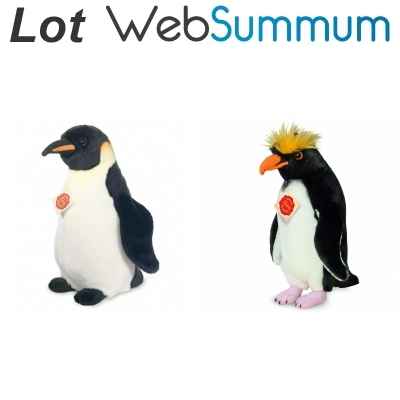 Lot 2 peluches Pingouin -LWS-392