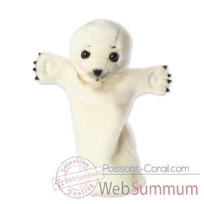 Marionnette à main The Puppet Company Petit phoque blanc -PC006033