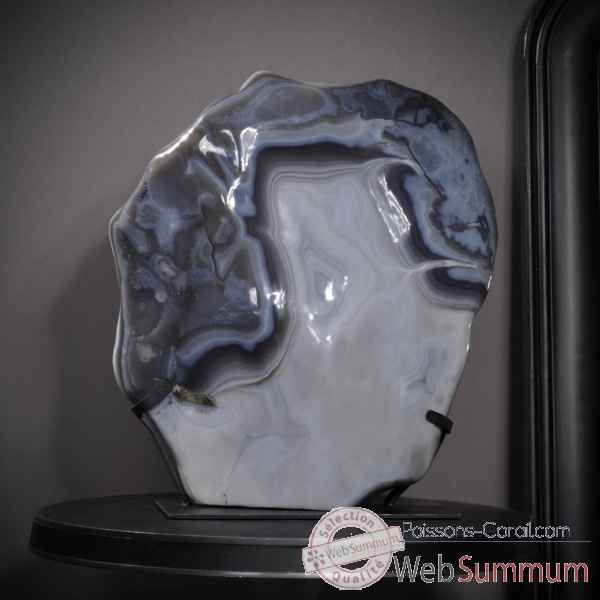Bloc d'agate bleue - 45kg Objet de Curiosite -PUMI460