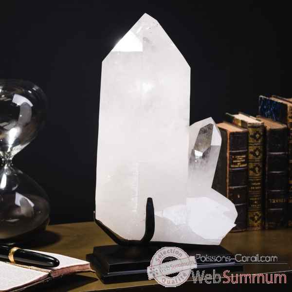 Bloc de 4 pointes de cristal blanc (3.6kg) Objet de Curiosité -PUMI1040