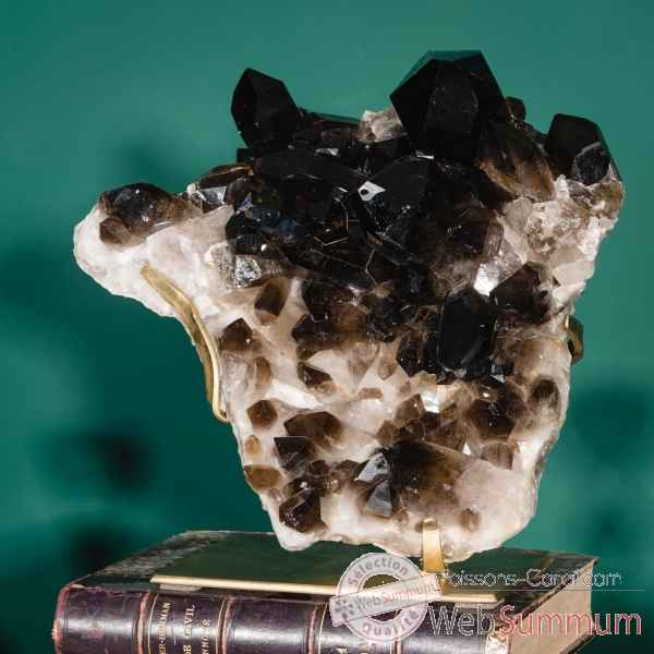 Bloc multipointes quartz noir 9.5kg Objet de Curiosité -PUMI1018