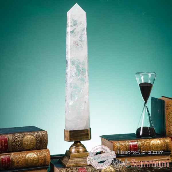 Cristal de roche ht43-50cm Objet de Curiosité -PUMI295-3