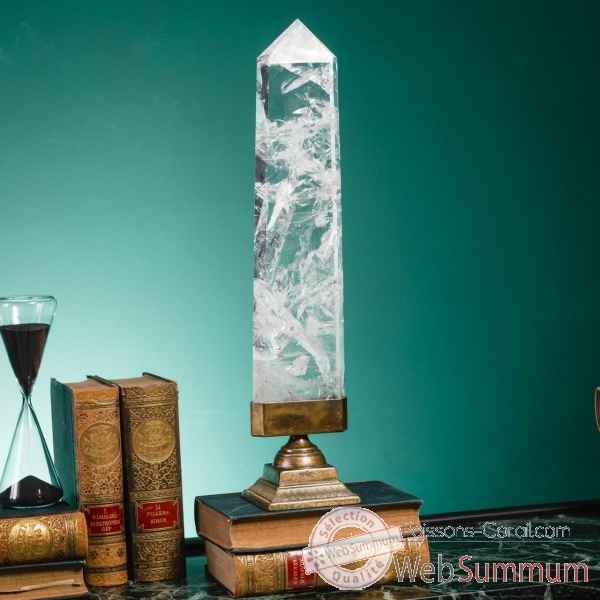 Cristal de roche ht43-50cm Objet de Curiosité -PUMI295-5