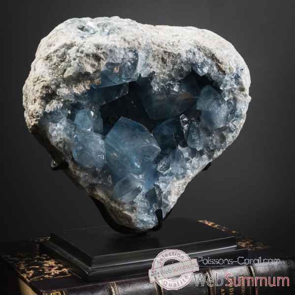 Géode de célestite très gros cristaux (7-10kg) Objet de Curiosité -PUMI907-1