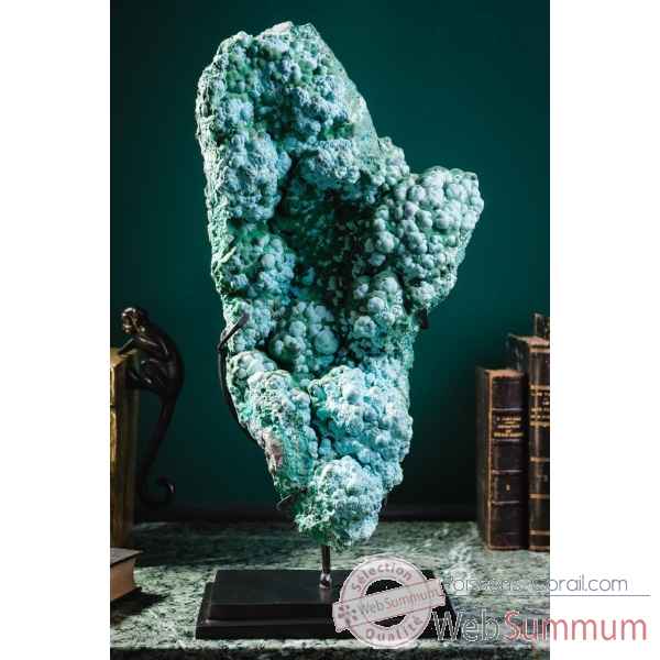 Malachite chrysocolle 6.6kg - congo Objet de Curiosite -PUMI1074 -4