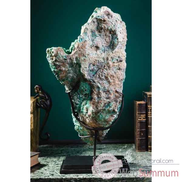 Malachite chrysocolle 6.6kg - congo Objet de Curiosite -PUMI1074 -6