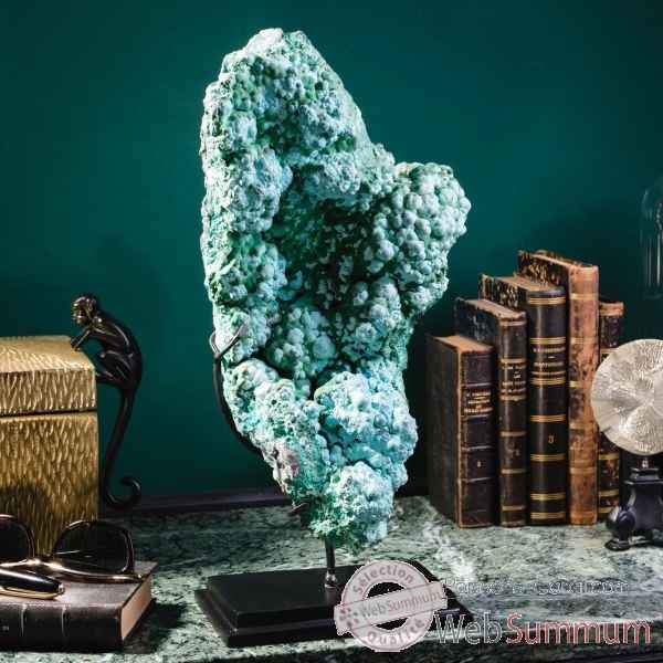 Malachite chrysocolle 6.6kg - congo Objet de Curiosite -PUMI1074