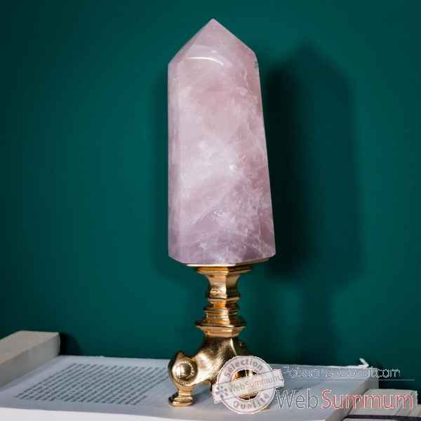 Pointe polie quartz rose gm (env 700g) Objet de Curiosité -PUMI865-5