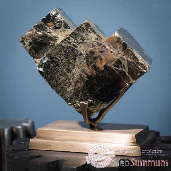 Pyrite gros cube (chine ) mm Objet de Curiosité -PUMI742-3