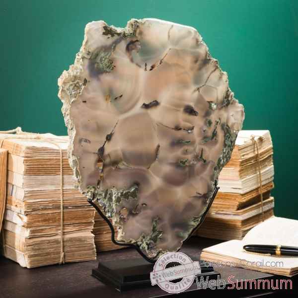 Tranche d'agate 2.1/2.3kg Objet de Curiosite -PUMI952-1