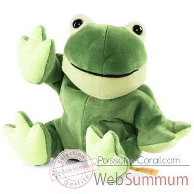 Coussin chauffant grenouille floppy cappy, vert STEIFF -239120