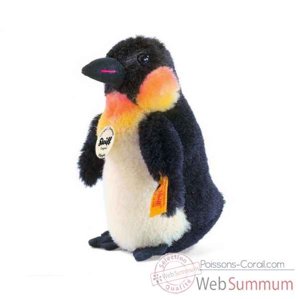 Peluche steiff pingouin hippie, noir/blanc -045677